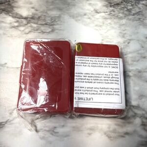 2 PILL/RING/COIN TRAVEL CONTAINERS 6 COMPARTMENTS ATTACHED DIVIDERS 3"x2" (2698)